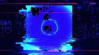 Cyberpunk Glitch Neon Mirror Cube Background video | Footage | Screensaver