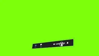 Subscribe button Animation Green Screen