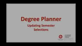 Degree Planner: Semester Adjustments
