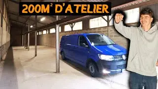 mon nouvel atelier pour aménager des vans (ENFIN)  - présentation