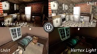 UE4 PS1 Style Game - Vertex Lighting ( Old School Horror Game )