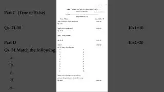 Question paper pattern for major subjects for b. com, bba, bca, b. sc...