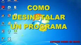 COMO DESINSTALAR UN PROGRAMA