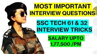 SSC TECH 61 & 32 MOST IMPORTANT SSB INTERVIEW QUESTIONS | BEST ANSWERS  FOR SSB INTERVIEW QUESTIONS