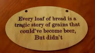 Lasercut home brew sign