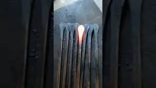Гусиная лапка 16 кругляк.Молот МВ412 #geflund #blacksmith #powerhammer