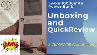 Syska 10000mAh Power Bank Unboxing and Quick Review| Best Under 700 Rs | GIVEAWAY Alert!!! |