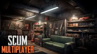 I Found an ARSENAL of Guns in an Abandoned Base | SCUM (Multiplayer Survival) Ep. 2