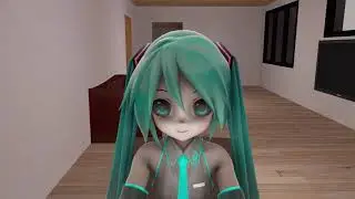 Hatsune Miku (初音ミク) is looking at you for 1 Minute and 5 Seconds [SFM]