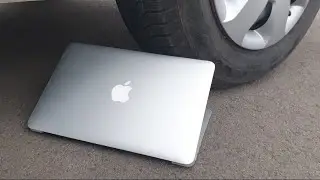 Apple Crushing MacBook  by car😱