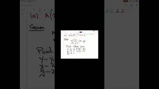 Point slope form | formation of equation by using slope point form #maths