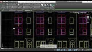 Autocad 2019 - Array (Rectangular array, Polar Array and Path Array)