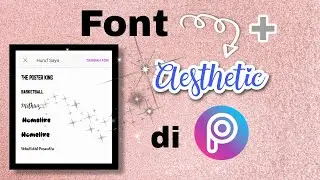 CARA MENAMBAH FONT DI PICSART || Gratis!! gampang banget!!