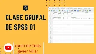 clase 01 Tipos de variable y tabulación de datos en SPSS