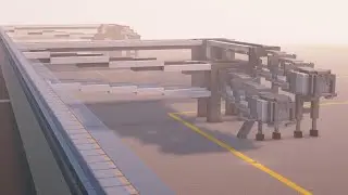 MINECRAFT |How to Build a Realistic Modern AIRPORT| Airport Jet Bridges | Step-by-step Tutorial 1/2