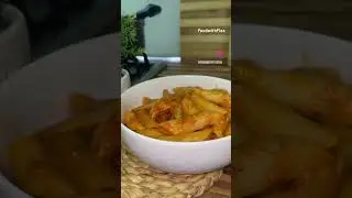 Creamy pasta recipe is out on my YouTube channel #youtubeshorts #recipe #creamypasta