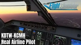 FSS E175 - Morning Regional Hop - KDTW-KCMH - Real Airline Pilot