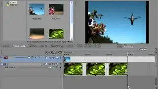 Видео монтаж в Sony Vegas 9 10   47 Практика эффект картинка в картинке