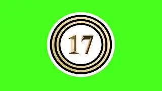 60 second countdown stopwatch animation #free #greenscreen #chromakey #effect #countdown #stopwatch