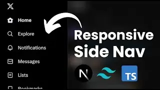 Build X's Responsive Side Nav with Next.js 13 and Tailwind CSS