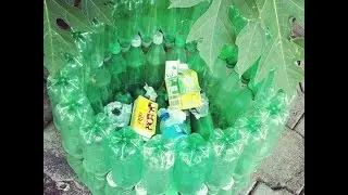 DIY: LIXEIRA DE GARRAFA PET