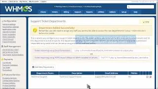 How to Setup Departments in WHMCS