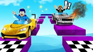 🏁 SÜPER ARABALARLA PARKUR YARIŞI!  🏁