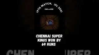 CSK vs RCB, Match 19th, IPL 2021 #Shorts