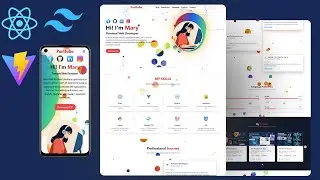 React and Tailwind : Build a Modern & Responsive Portfolio Website - Interactive Particle Background