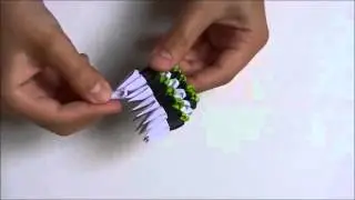 Origami 3D : Striped Goth Bunny PART 2