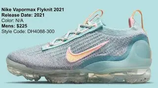 The Women’s Nike Vapormax Flyknit 2021 Appears In Bright Aqua And Mango Knits