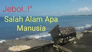 Jebolnya Pondasi  Villa di Pantai Tegal Besar Klungkung