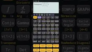 transpose of a matrix using calculator