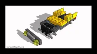 Lego Mini Offroader - Animated Technical Illustration - by Matt G Ellis
