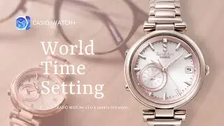 CASIO SHB-100 World Time Setting