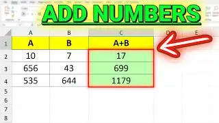 How to Add Numbers in Excel