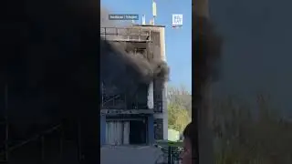 ⚠️Крупный пожар на многоуровневой парковке под Москвой 