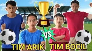 FOOTBALL MATCH!! TEAM ARIK VS TEAM BOCIL? | Mikael Family
