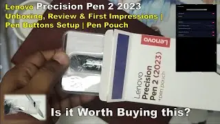 Lenovo Precision Pen 2 Unboxing, Review & First Impressions |  Lenovo Pen Button Setup | Hindi