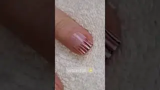 Waterfall FRENCH NAILS -  Easy & Fun NAIL ART Designs - #shorts
