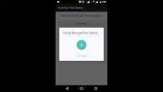 Android Speech to Text Demo