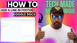 How To Add A Line In Footer In Google Docs | line in footer google docs