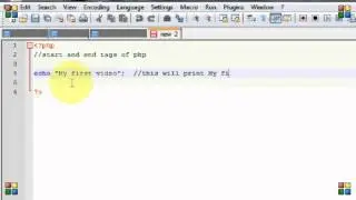 1. Print string using echo in PHP