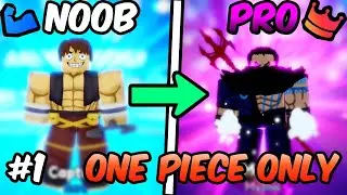 Starting Over In Anime Adventures NOOB to PRO with ONLY One Piece Units! #1