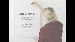 Anleitung - Anbringung der Keile und Aufhänger | Instructions - Attaching the wedges and hangers