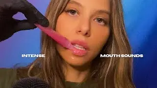Intense ASMR Mouth Sounds: with ULTRA-STICKY Lip Gloss, Eating & Face Cleaning (No Talking)