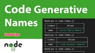 Code Generative Names in node.js