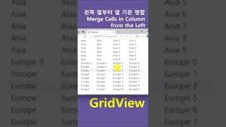 GridView - mergeByRestricCol() #short