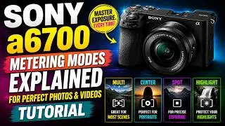 SONY A6700 METERING MODES EXPLAINED | TUTORIAL