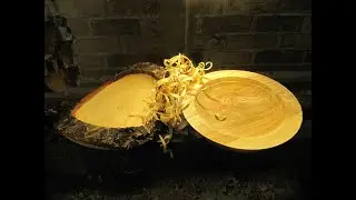 Точим вяз/ Woodturning the elm